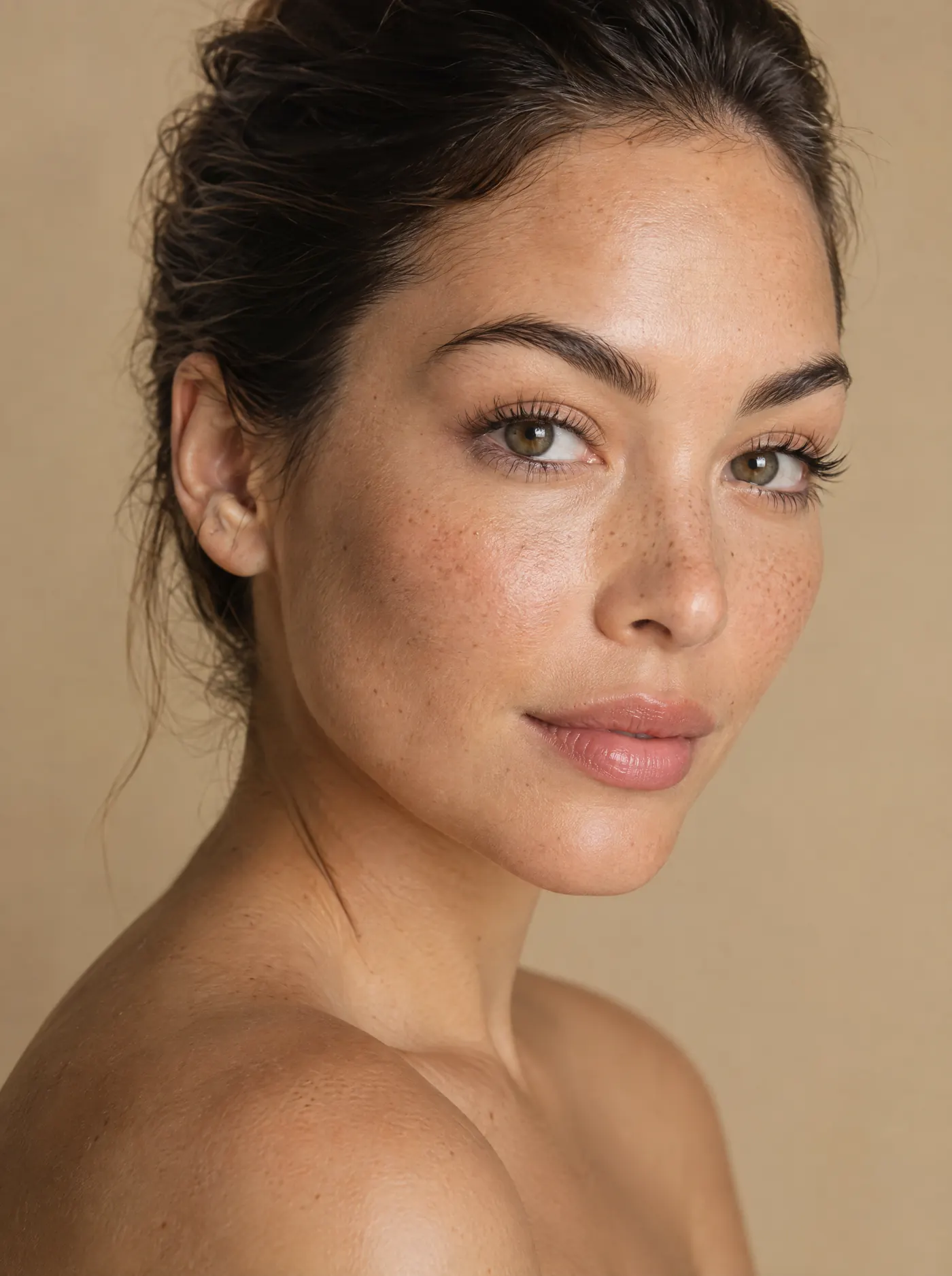 Illustrative portrait with natural lashes; not a treatment result
