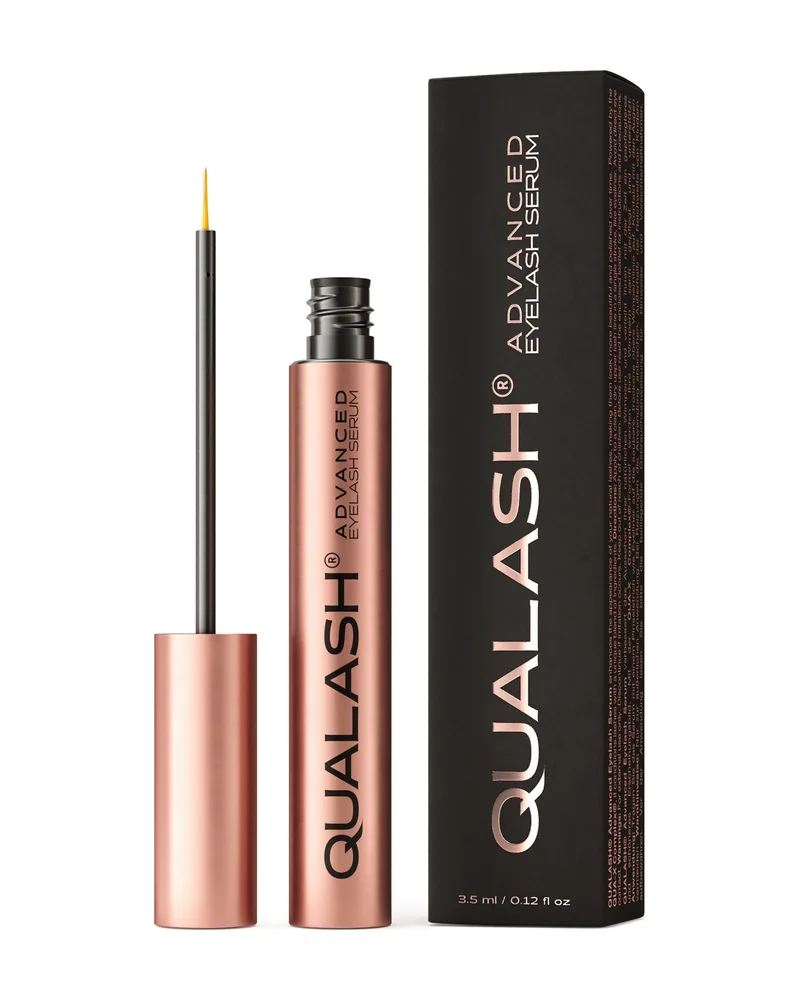 QUALASH® Advanced Eyelash Growth Serum tube with applicator and box